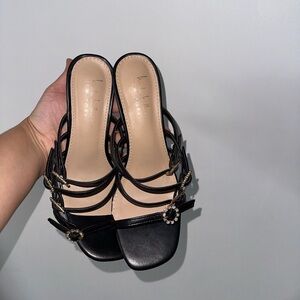 Nicole Miller Strappy Heel with Embellishments